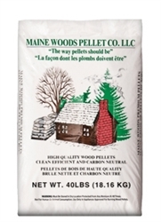 Maine Woods Blended Wood Pellets, 1 Ton